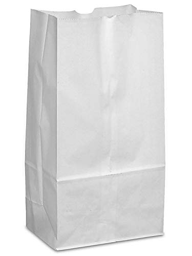 QQOUTLET Kraft Small White Paper Bags - 3 x 2 x 6"", ""Party Favors, Lunch Bags, Wedding Favors - 100 per Pack - Image 4